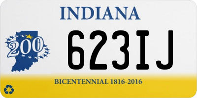 IN license plate 623IJ