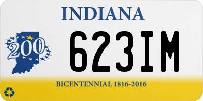 IN license plate 623IM