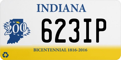 IN license plate 623IP