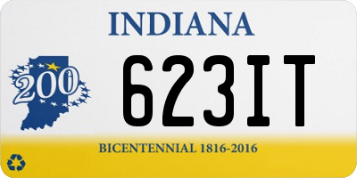 IN license plate 623IT