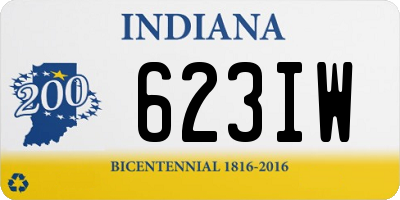 IN license plate 623IW