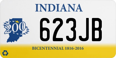 IN license plate 623JB