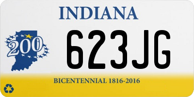 IN license plate 623JG