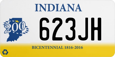 IN license plate 623JH