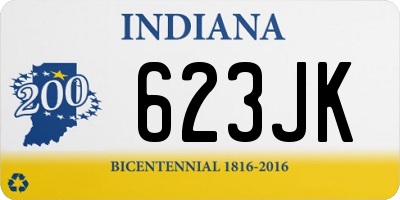 IN license plate 623JK