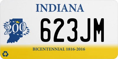 IN license plate 623JM