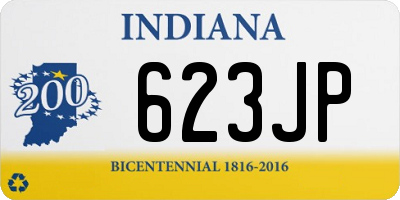 IN license plate 623JP