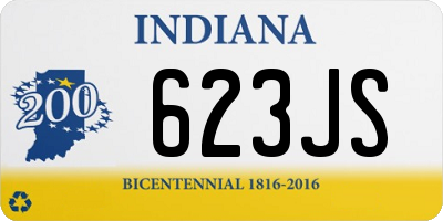 IN license plate 623JS