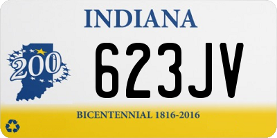 IN license plate 623JV