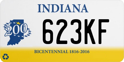 IN license plate 623KF