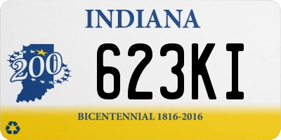 IN license plate 623KI