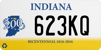 IN license plate 623KQ