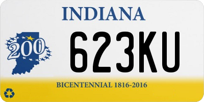 IN license plate 623KU