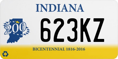 IN license plate 623KZ