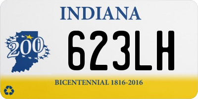 IN license plate 623LH