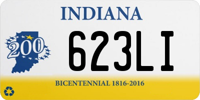 IN license plate 623LI