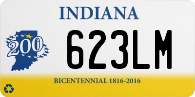 IN license plate 623LM