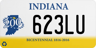 IN license plate 623LU