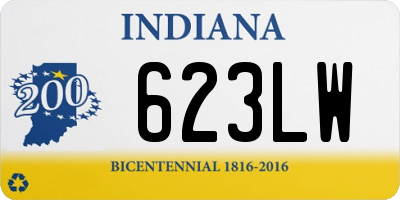 IN license plate 623LW