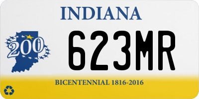 IN license plate 623MR