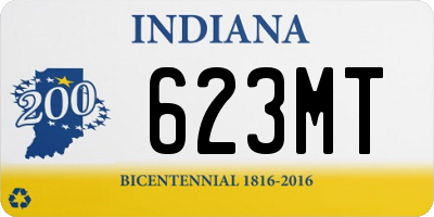 IN license plate 623MT