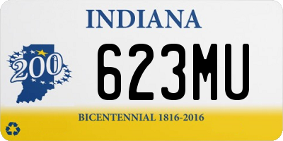 IN license plate 623MU