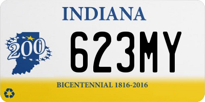 IN license plate 623MY