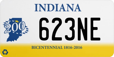 IN license plate 623NE