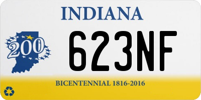 IN license plate 623NF