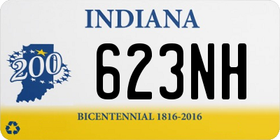 IN license plate 623NH