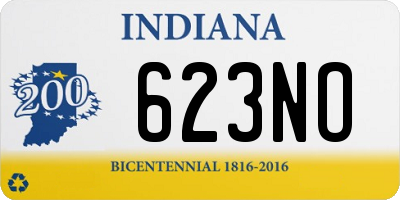 IN license plate 623NO