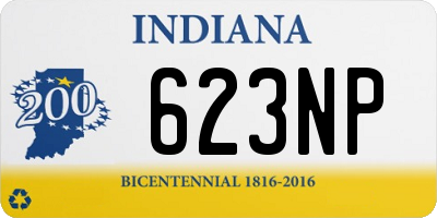 IN license plate 623NP