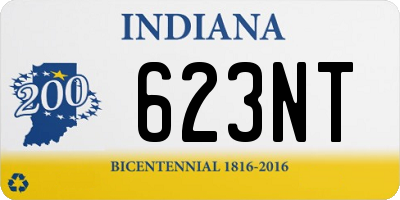 IN license plate 623NT