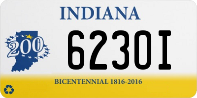 IN license plate 623OI