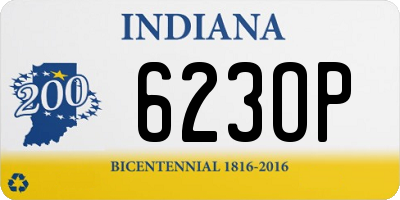 IN license plate 623OP