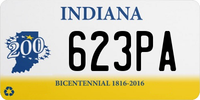 IN license plate 623PA