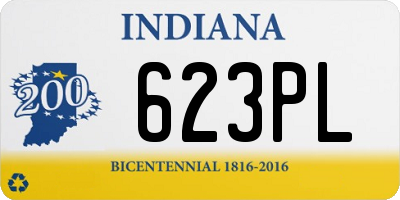 IN license plate 623PL