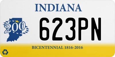 IN license plate 623PN