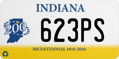 IN license plate 623PS