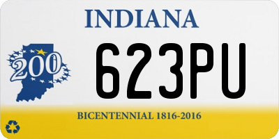 IN license plate 623PU