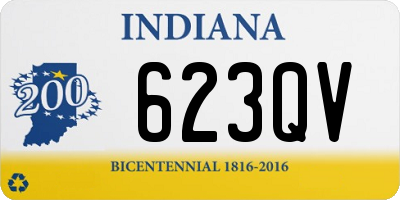 IN license plate 623QV