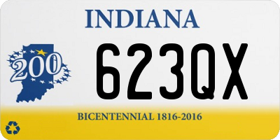 IN license plate 623QX