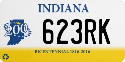 IN license plate 623RK