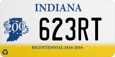 IN license plate 623RT