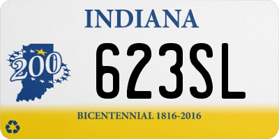 IN license plate 623SL