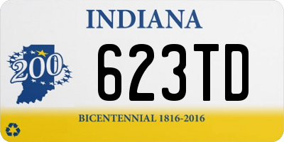 IN license plate 623TD