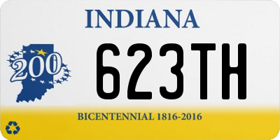 IN license plate 623TH