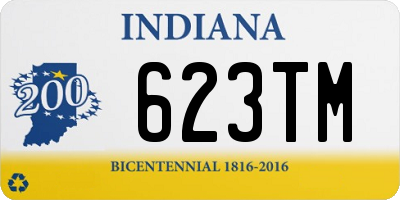 IN license plate 623TM