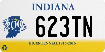 IN license plate 623TN