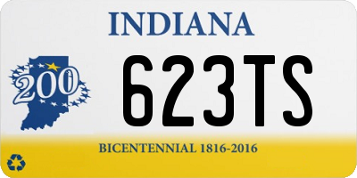 IN license plate 623TS